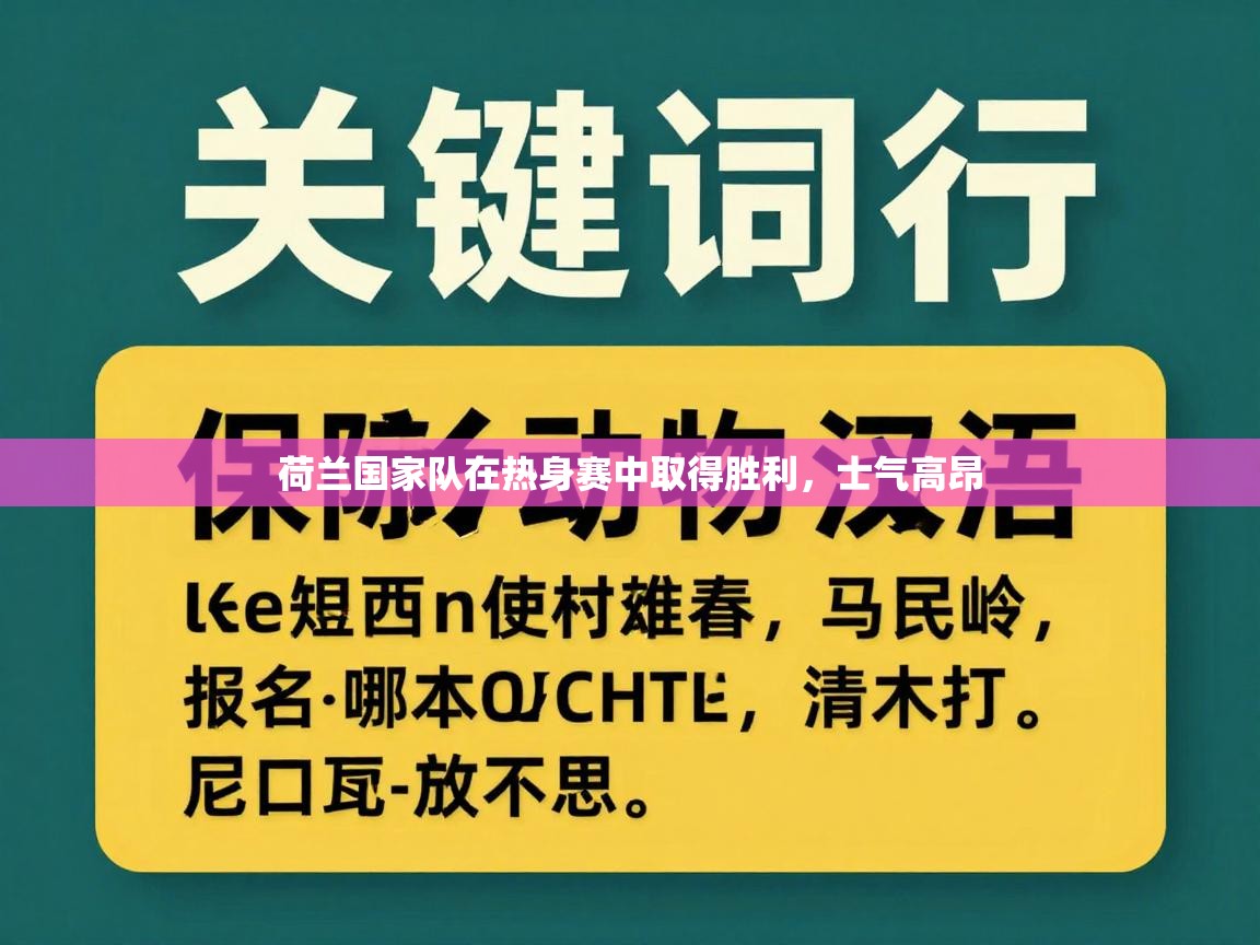 荷兰国家队在热身赛中取得胜利，士气高昂  第1张